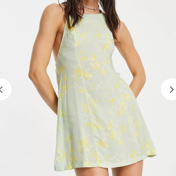 Free People In Control Mini Dress Mint Green - Picture 2 of 14